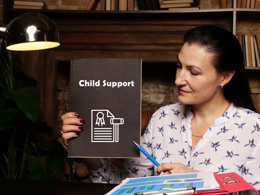 Family using child support calculator